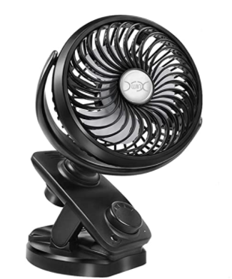 what you need when traveling with a baby stroller fan