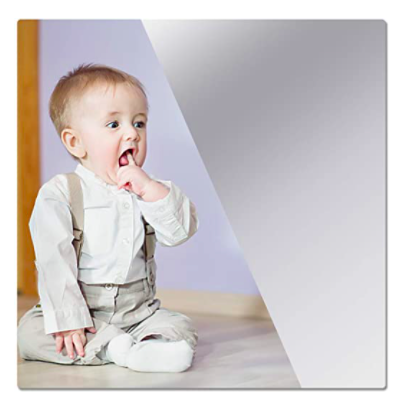 Acrylic mirror in a room with no crib