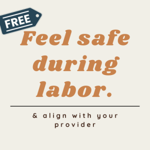 Feel Supported During Labor - FREE DOWNLOAD