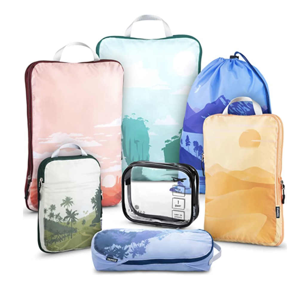 traveling with kids - packing cubes